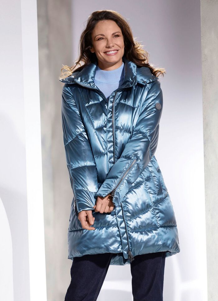 Funktions-Kurzmantel im trendy Puffer-Style 