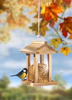 Vogelfutterhaus aus Kiefernholz 