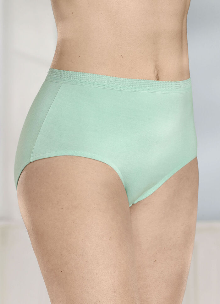 Viererpack Slips mit dekorativem Elastikbund 