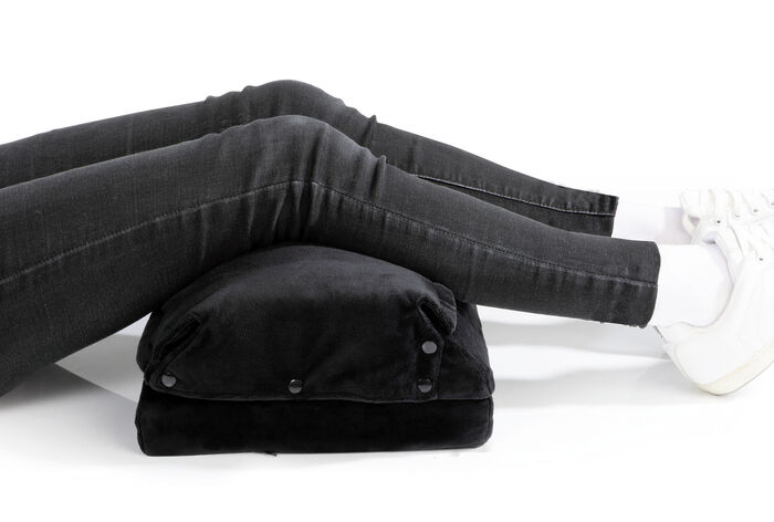 Fuß- und Beinstütze mit abnehmbarer Fußtasche 