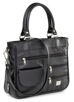 Laurina, Damen, Tasche, mit abnehmbarer, verstellbarer Umhängeriemen SCHWARZ