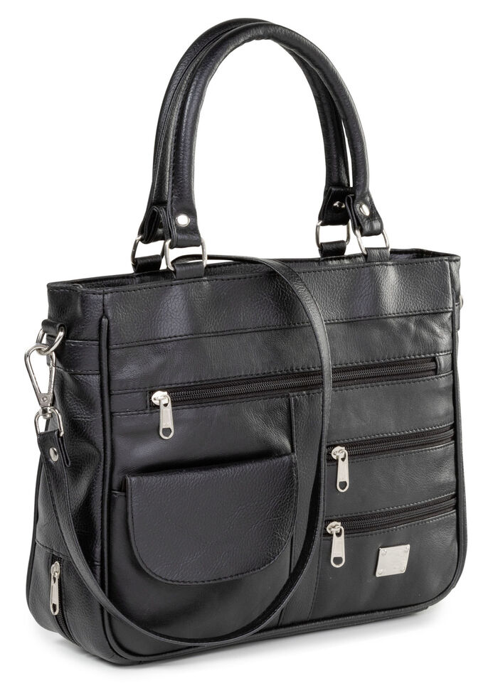 Laurina, Damen, Tasche, mit abnehmbarer, verstellbarer Umhängeriemen SCHWARZ