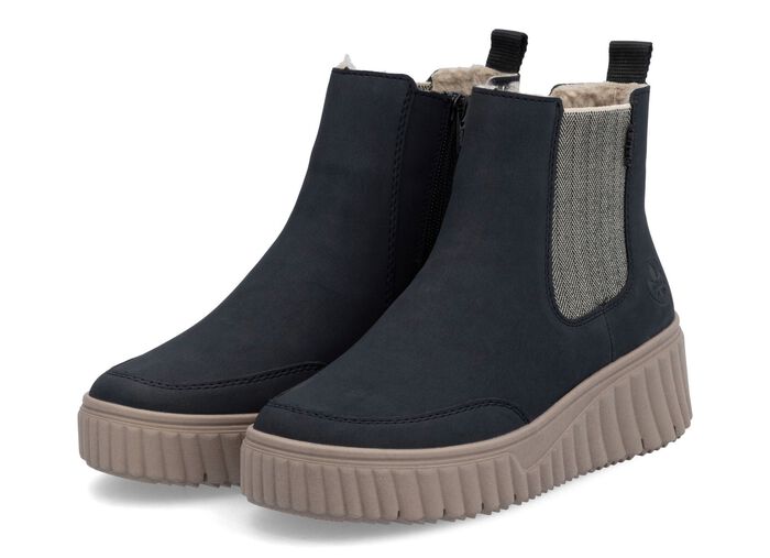Rieker, trendige Damen-Boots, Winterschuhe, mit herausnehmbarem Fu&szlig;bett 