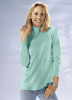 Pullover in Feinstrick mit Schurwolle MINT