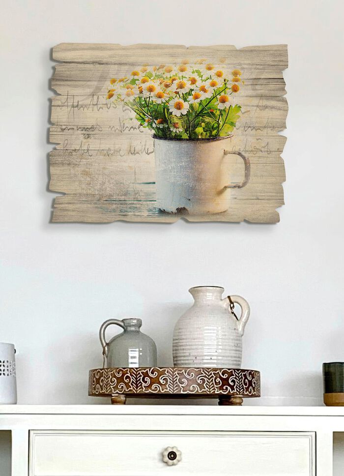 Hochwertiger Digitaldruck auf Echtholz 