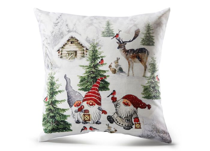 Kissenbez&uuml;ge mit Wichtel-Motiven 