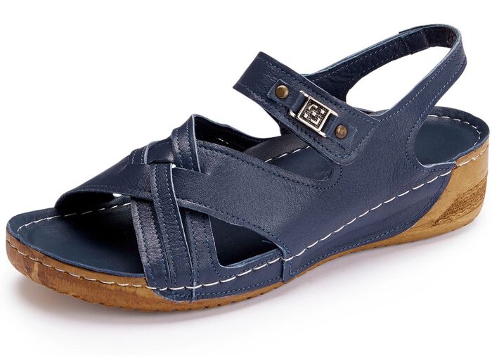 Andrea Conti Sandale mit Metallschmuck 