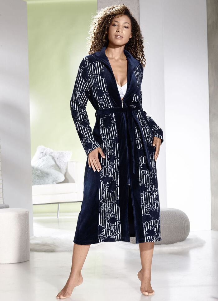 Hausmantel mit Reißverschluss 