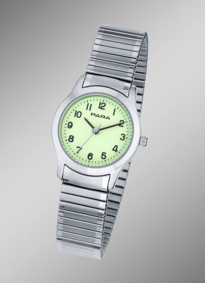 Bei Nacht leuchtende Para-Quartz-Damenuhr 