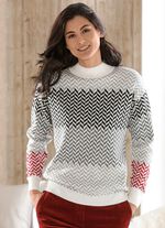 Pullover in Jacquard-Dessin 