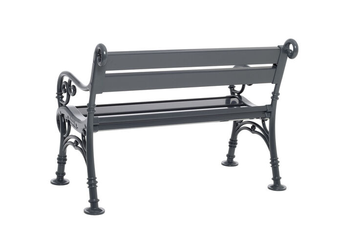 Gartenbank aus Voll-Kunststoff GRAFIT