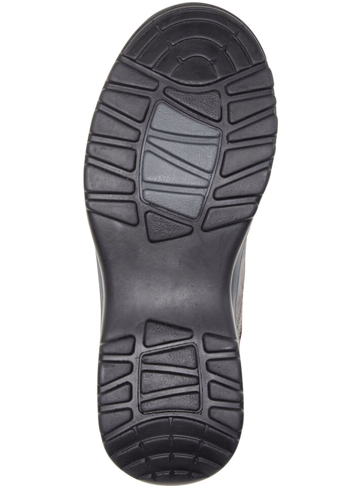 ELENA EDEN Schnürschuh aus teilweise geprägtem Nubukleder GRAU-SCHWARZ-BURGUND