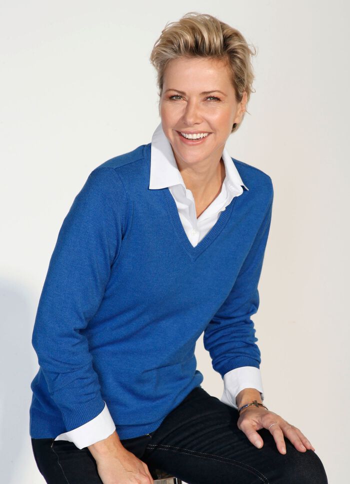 Pullover mit Modal-Anteil BLAU