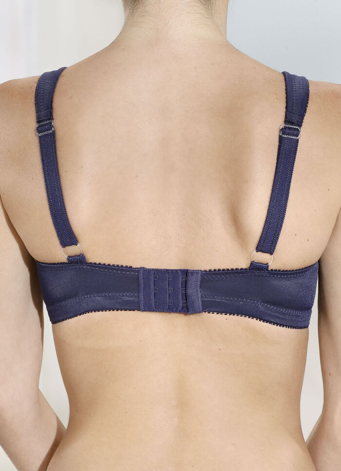 Zweierpack BH mit Spitzeneinsätzen 1X MARINE, 1X WEISS