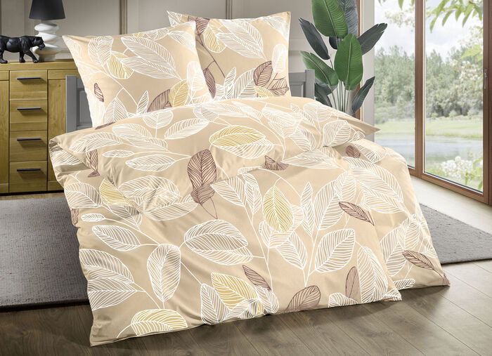 Beidseitig bedruckte Bettw&auml;sche-Garnitur 