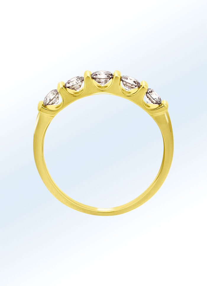 Damenring aus Gold mit Brillanten 