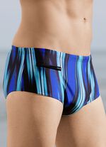 Schwab Badehose in höherer Slipform mit Reißverschlusstasche