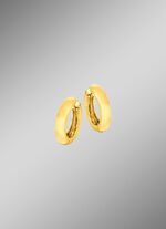 Klassische, gl&auml;nzende Klappcreolen 