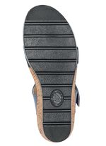 ELENA EDEN Sandale aus Nappaleder TAUBENBLAU