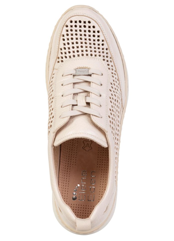 ELENA EDEN, sommerliche Damen-Sneaker, Weite H, mit herausnehmbarem Fu&szlig;bett BEIGE
