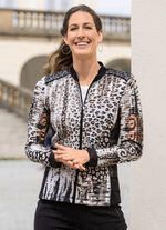 Blusenjacke mit Netzt&uuml;ll  