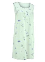 Zweierpack Nachthemden mit breiten Tr&auml;gern und Knopfleiste 