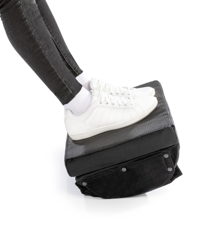 Fuß- und Beinstütze mit abnehmbarer Fußtasche 