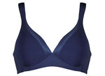 Naturana BH mit Satinblende am Dekolleté MARINE