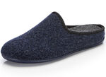 Pantoffel aus dezent gemustertem Textilmaterial MARINE