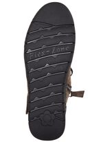 ELENA EDEN Schn&uuml;r-Bootie aus Veloursleder TAUPE