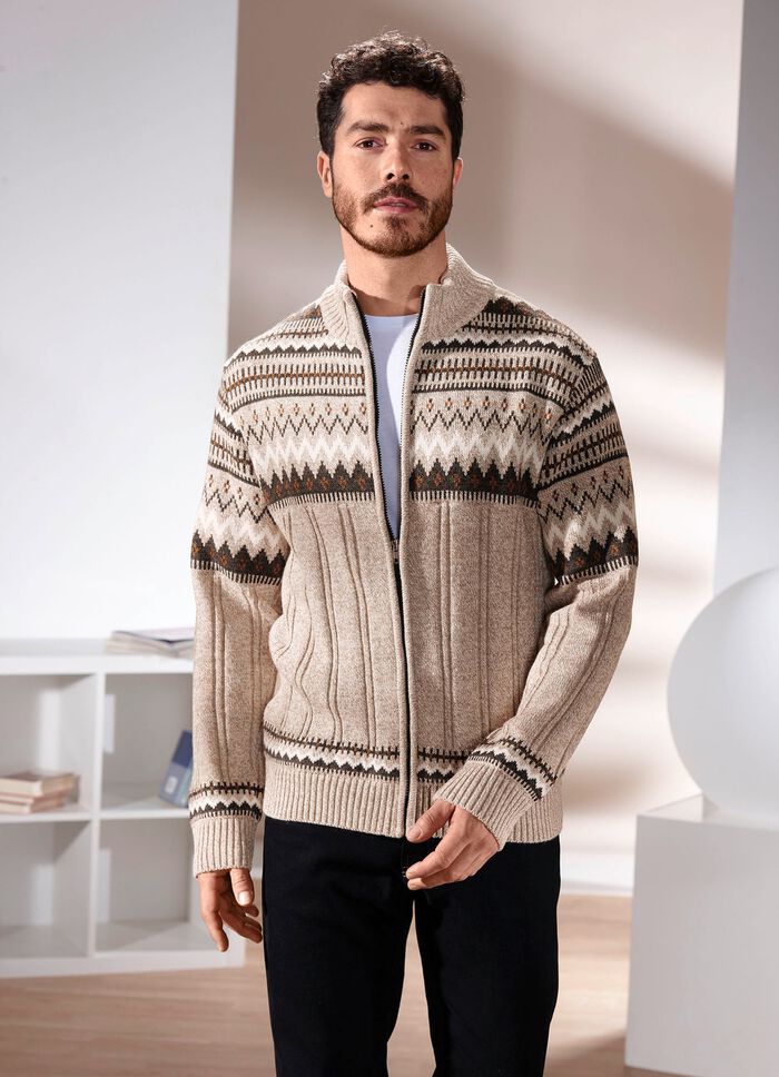 Jacke mit durchgehendem Rei&szlig;verschluss 