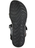 Gemini Trekking-Sandale mit bunter Floral-Pr&auml;gung SCHWARZ