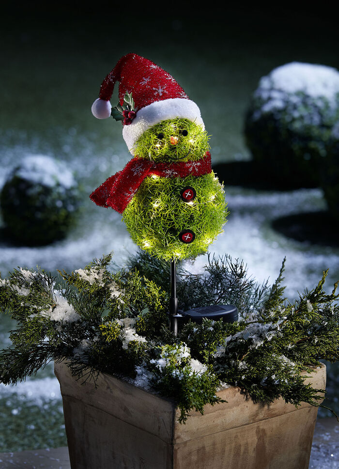 Solarstecker Schneemann