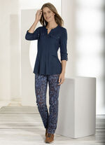 Jeans mit angesagter Tierfelldessinierung