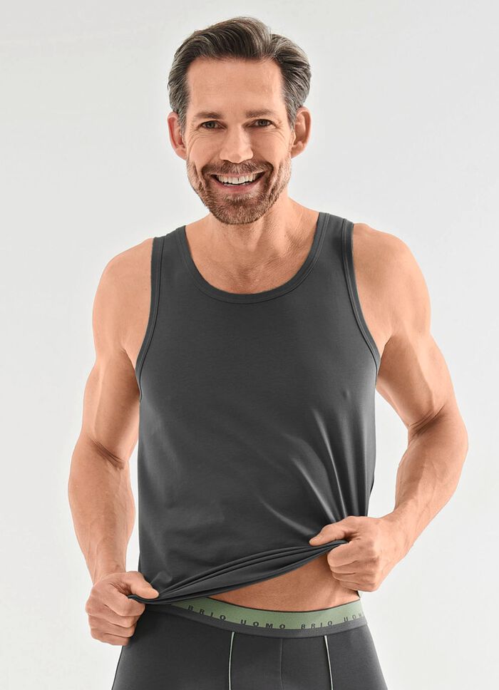 Dreierpack Achselshirts aus Feinjersey 