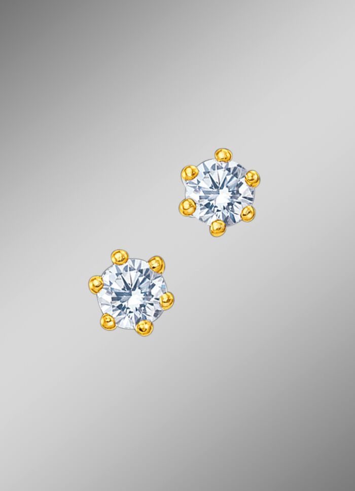 Massive Brillant-Ohrstecker 