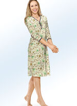 Nachthemd, Langarm mit Knopfleiste SAND-BUNT