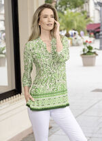 Shirt-Tunika mit Manschettenärmeln 