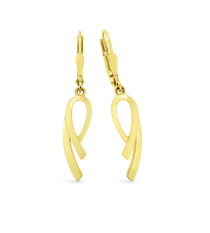 Durchbrochene Ohrringe aus Gold 