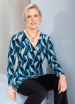 Allover gemustertes Shirt in 2 Farben 