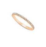 Feiner Vorsteckring mit Brillanten 