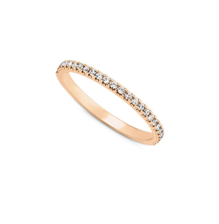 Feiner Vorsteckring mit Brillanten 