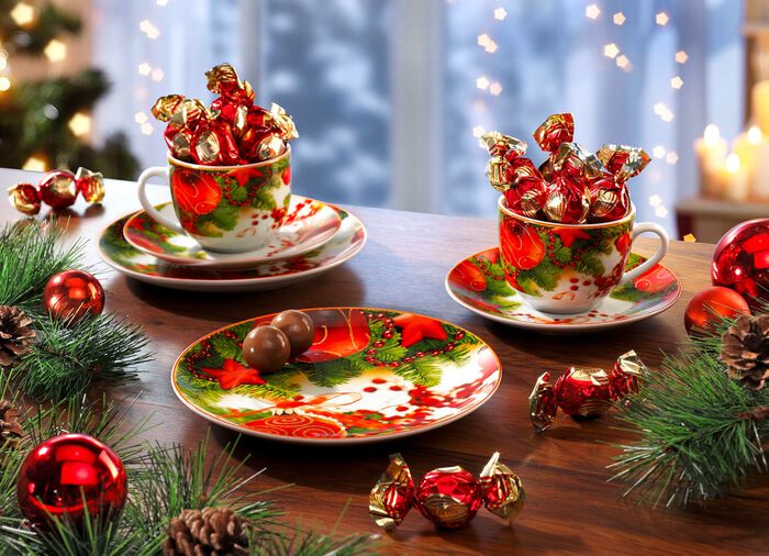 Gedeck-Set aus Porzellan 