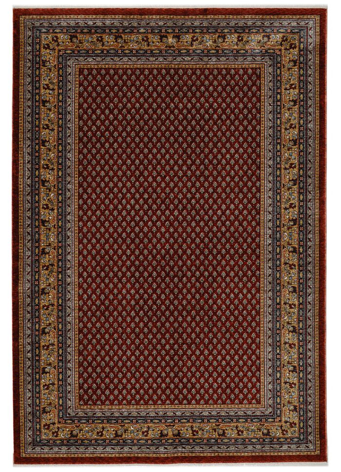 Klassisch schöne Brücken und Teppiche mit hoher Flordichte ROT