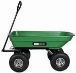 Gartenwagen von G&uuml;de mit Kippfunktion GR&Uuml;N-SCHWARZ