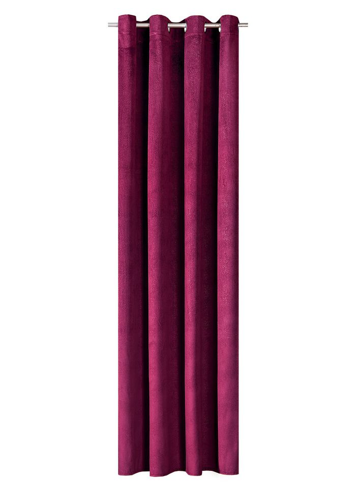 Energiespar-Verdunkelungsschals in Samtoptik BORDEAUX