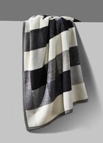 Strapazierf&auml;hig Schlafdecke "Cotton Home" GRAU KARIERT