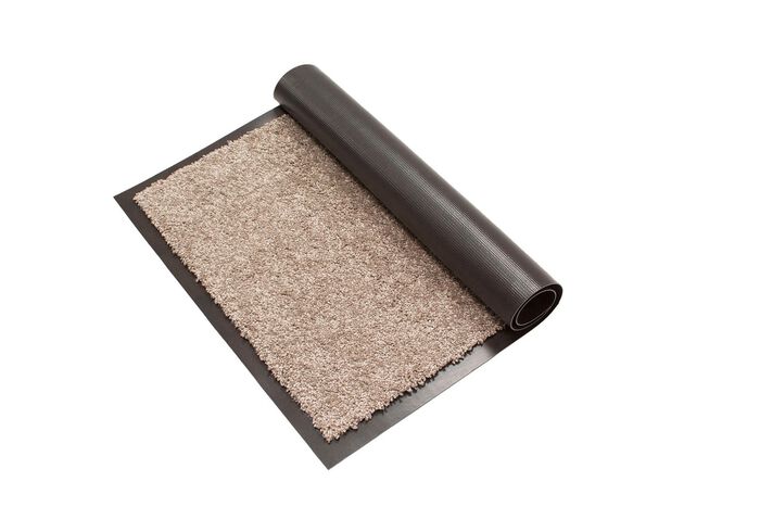Schmutzfangmatte mit rutschfester R&uuml;ckseite BEIGE