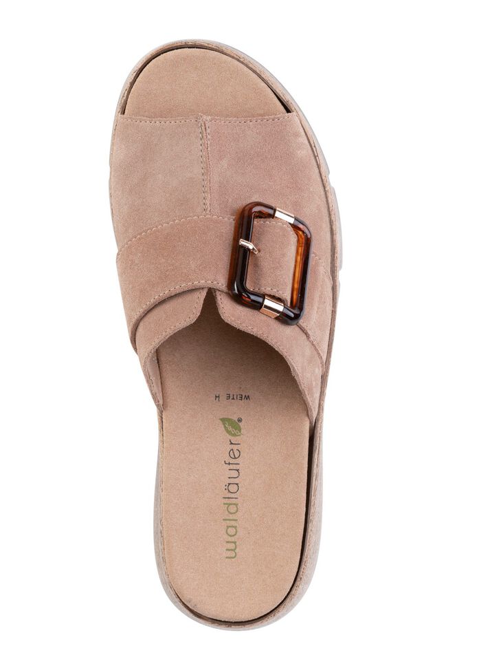 Waldl&auml;ufer Pantolette mit Zier-Schlie&szlig;e SAND