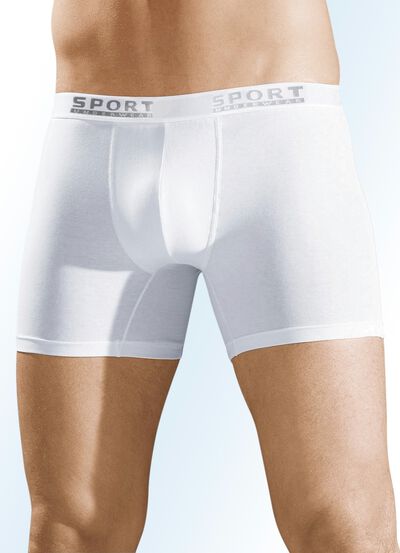 Dreierpack Pants mit Elastikbund, uni 